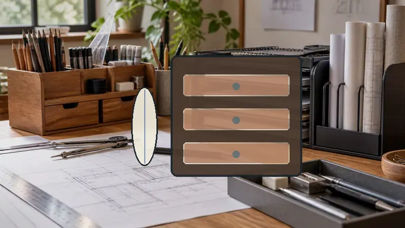 Best Desk Organizers for Architects in a professional drafting workspace with blueprints and drawing tools