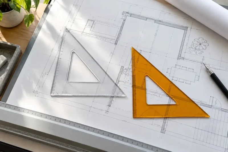 How to Use Drafting Triangles